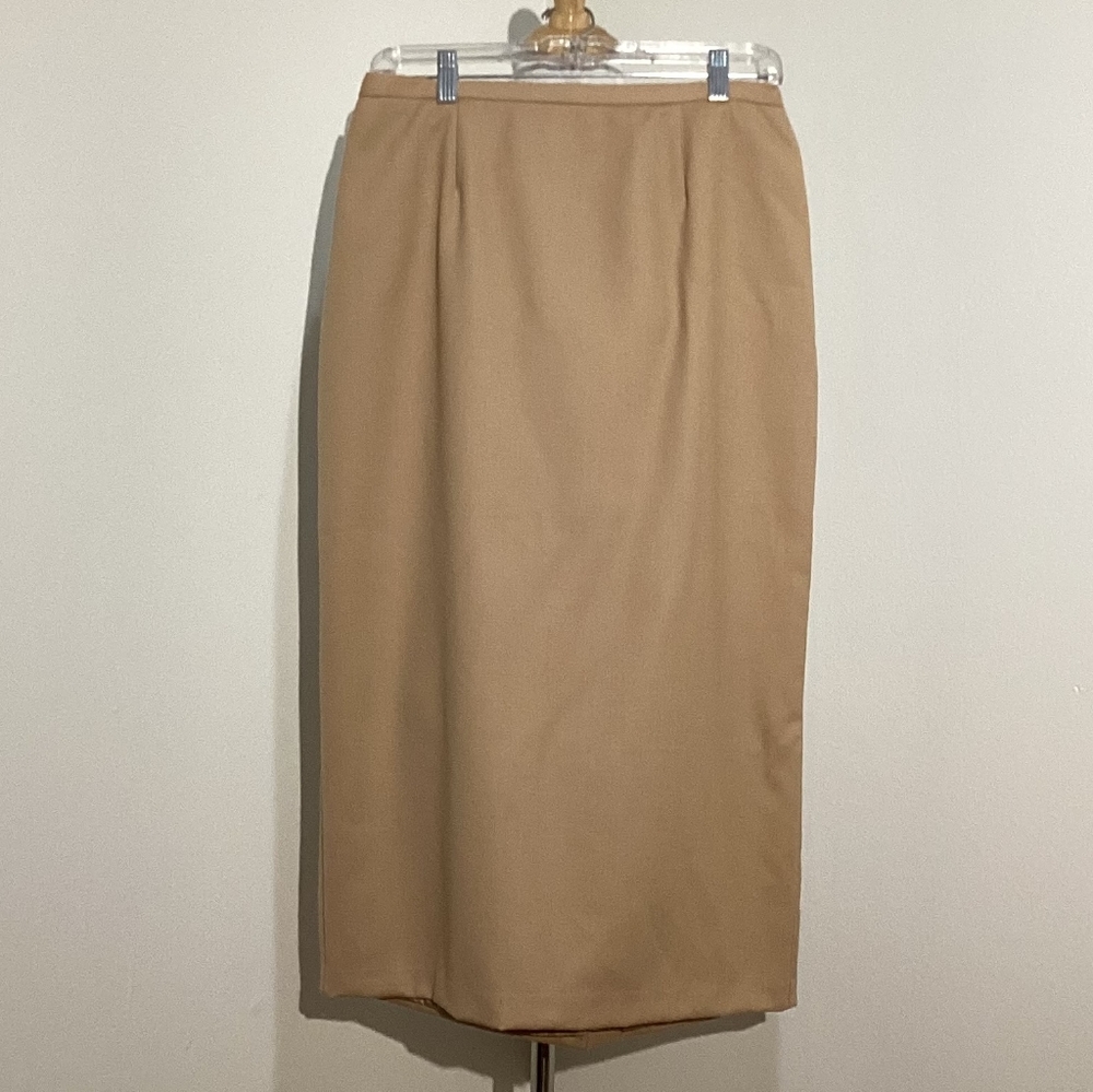 Sag Harbor Maxi Light Beige Wool Skirt